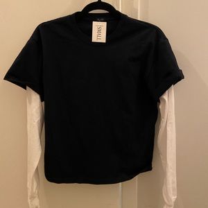 NEW Brandy Melville White and Black top